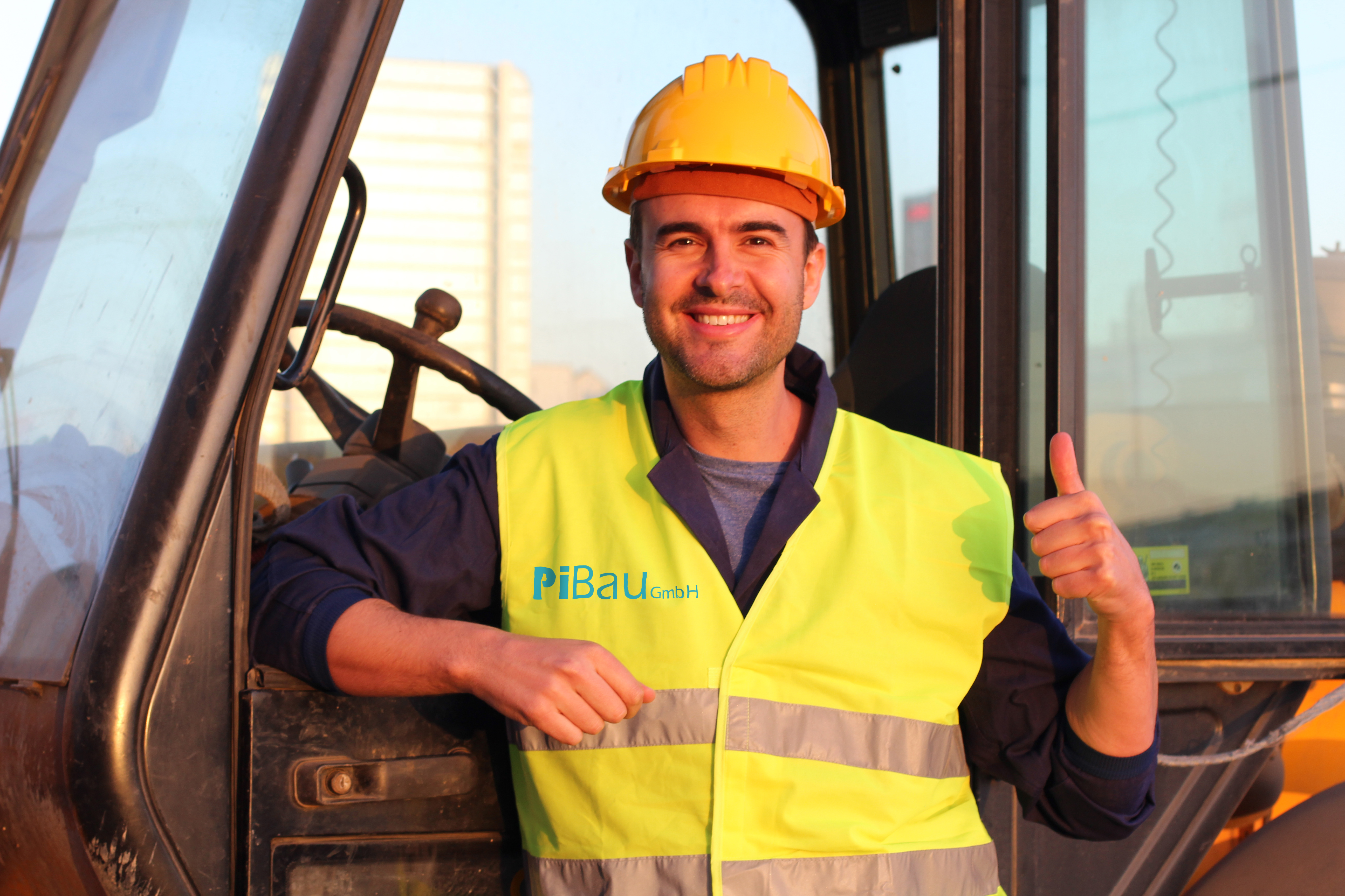 PiBau Team auf der Baustelle